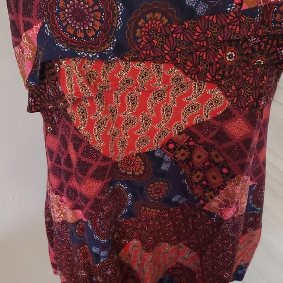 RED Flowy Ruffled Sundress by Forever 21, Large - Picture 2 of 8